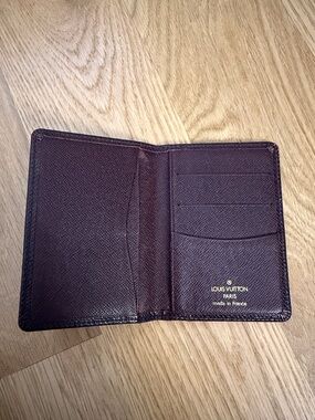 Louis Vuitton Men's Card & Passport Holder - Dark Brown